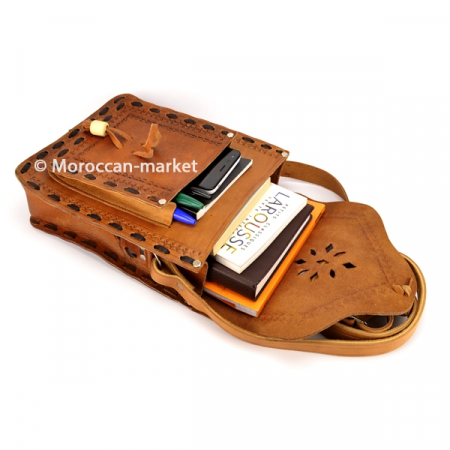 Sacoche artisanale  Anouar en cuir