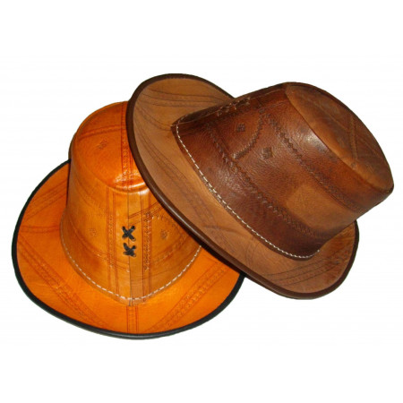 chapeau cuir "authentics"