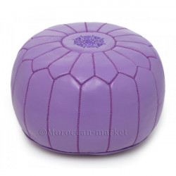 pouf design mauve