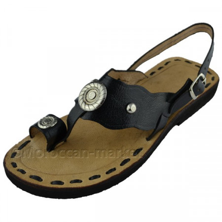 Sandales spartiates Farah en cuir