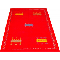 Grand tapis Berbère Mrirt entièrement tissé à la main dans la région de Khenifra 2