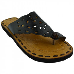 Tongs artisanales Marrakech en cuir 2