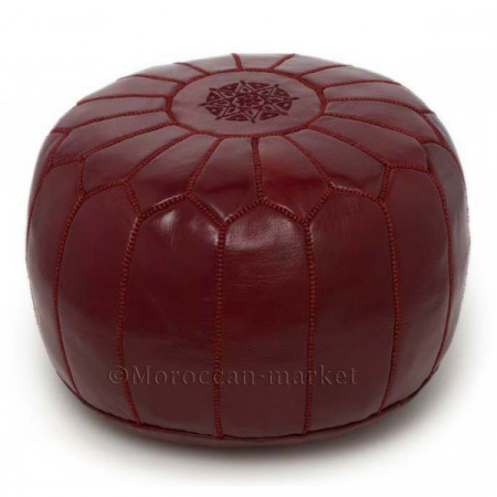 Pouf design bordeaux