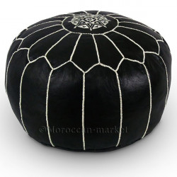 Pouf design noir