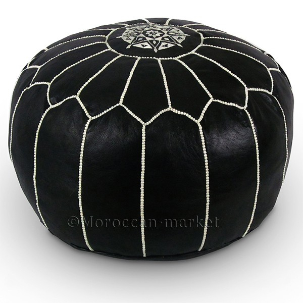 Pouf design noir